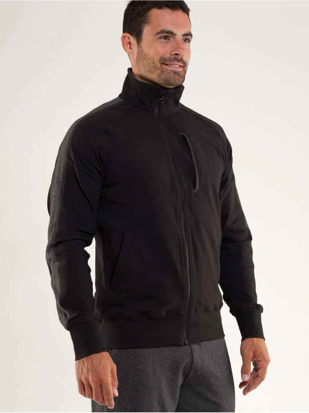 lululemon athletica kung fu jacket Black Full-Zip Bomber Jacket